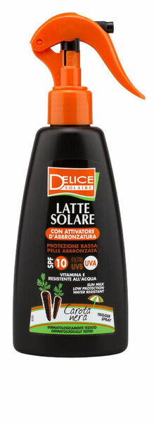 Delice Solaire Opalovací mléko ve spreji s černou mrkví SPF10 200ml porovnat ceny