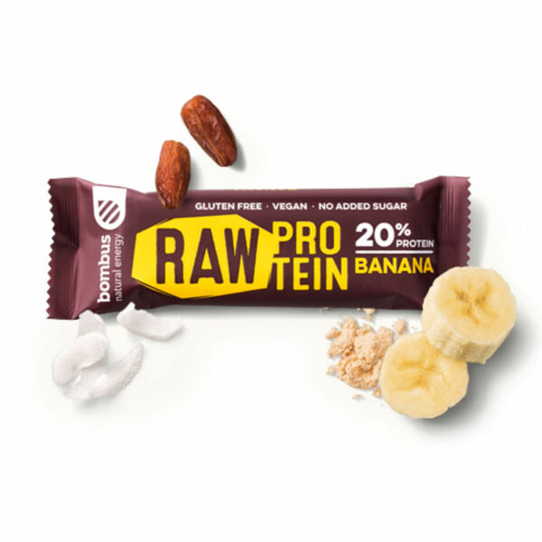 BOMBUS Raw proteinová tyčinka banánová 50 g porovnat ceny