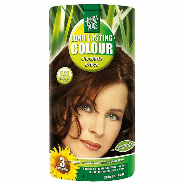 HENNA PLUS Přírodní barva na vlasy ČOKOLÁDOVĚ HNĚDÁ 5.35 100 ml porovnat ceny