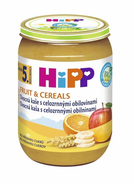 HiPP BIO Ovocná kaše s celozrnnými obilovinami 190g porovnat ceny
