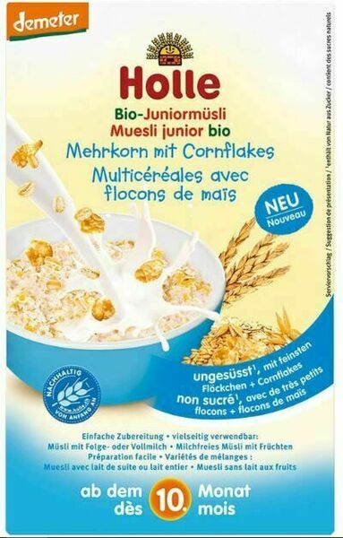 HOLLE - bio junior celozrnné musli s obilnými vločkami 250g porovnat ceny