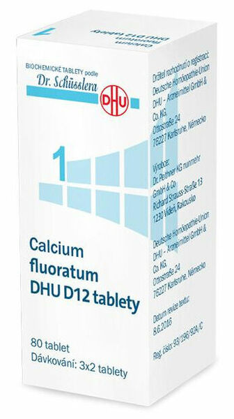 Dr.Schüssler  No.1 Calcium fluoratum DHU 80 tablet D5-D30 porovnat ceny