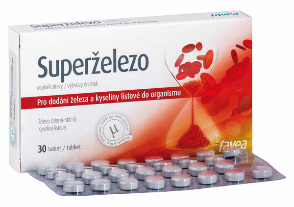 Favea  Superželezo 30 tablet porovnat ceny
