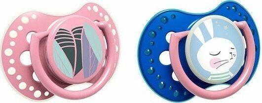 LOVI Dudlík silikonový dynamický Rabbit Dívka 3-6m 2ks porovnat ceny