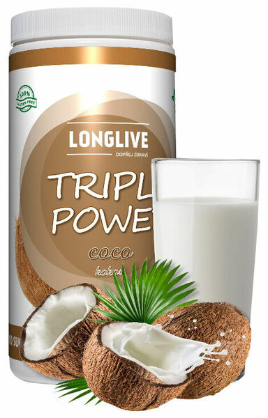 Longlive Protein Triple Power kokos 690g porovnat ceny