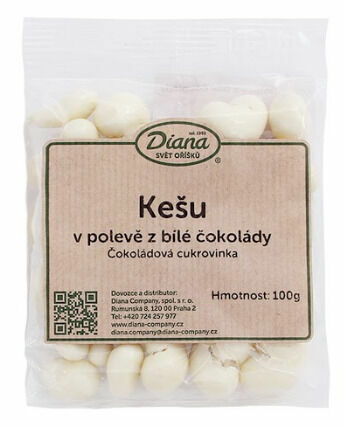 Diana Company Kešu v polevě z bílé čokolády 100g porovnat ceny