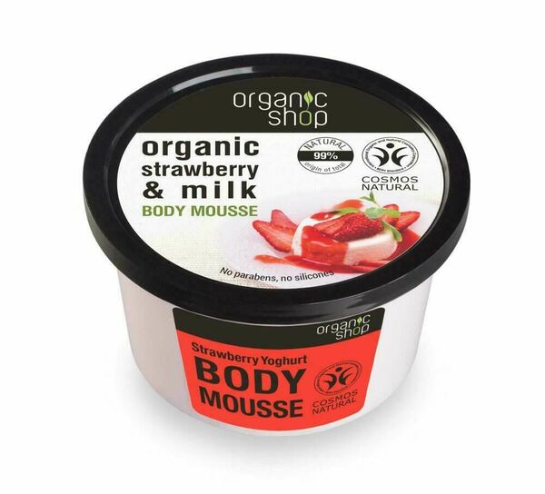 Organic Shop Tělová pěna Jahodový jogurt 250ml porovnat ceny