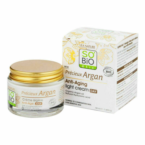 SO´BIO étic Krém denní lehký pro normální až smíšenou pleť Anti-age Precieux Argan BIO 50ml porovnat ceny