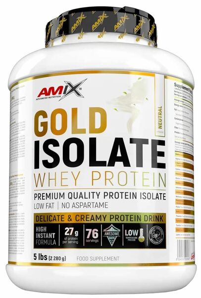 Amix Gold Whey Protein Isolate, Natural 2280g porovnat ceny