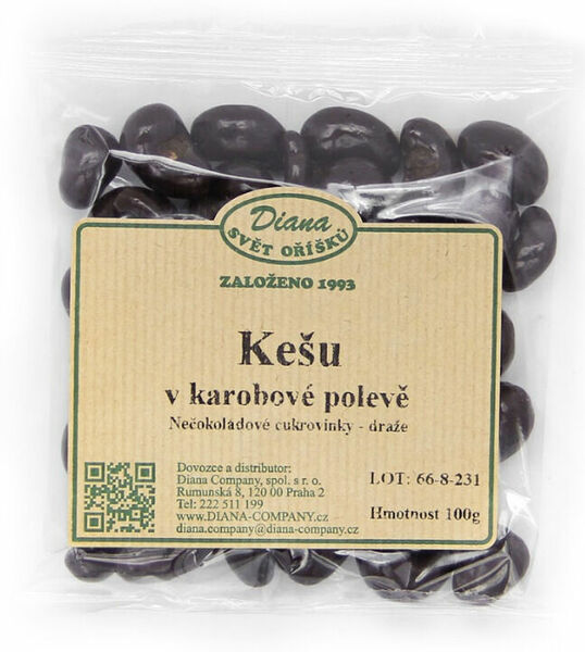 Diana Company Kešu v karobové polevě 100g porovnat ceny