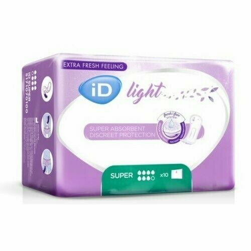 VLOŽKY ABSORPČNÍ ID LIGHT SUPER 860ML,COTTON FEEL,JEDNOTLIVĚ BALENÉ,10KS porovnat ceny