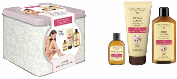 Erboristica Sada tělový olej mandlový 200ml, tělový krém 200ml a sprchový gel 60ml porovnat ceny