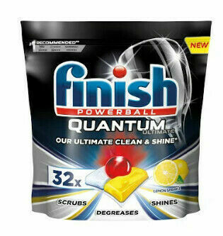 Finish Quantum Ultimate Lemon Sparkle - kapsle do myčky nádobí 32ks porovnat ceny