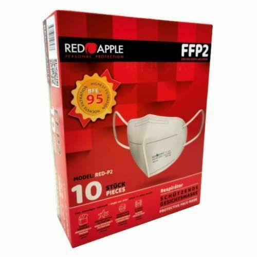 Respirátor FFP2 NR Red Apple 5-vrstvý 10ks porovnat ceny