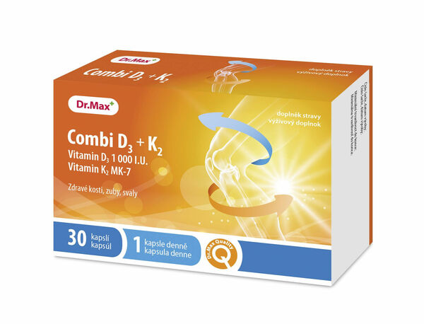 Dr.Max Combi D3 + K2 30 kapslí porovnat ceny