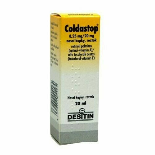 COLDASTOP 8,25MG/20MG nosní podání GTT SOL 1X20ML porovnat ceny