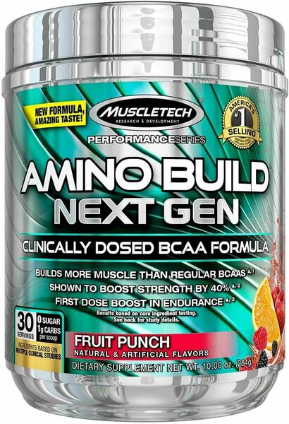 MuscleTech Aminokyseliny Amino Build Next Gen ovocný punč 270g porovnat ceny