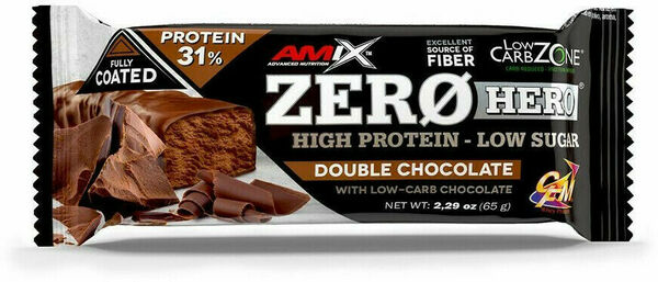 Amix Zero Hero 31% Protein Bar, Double Chocolate, 65g porovnat ceny