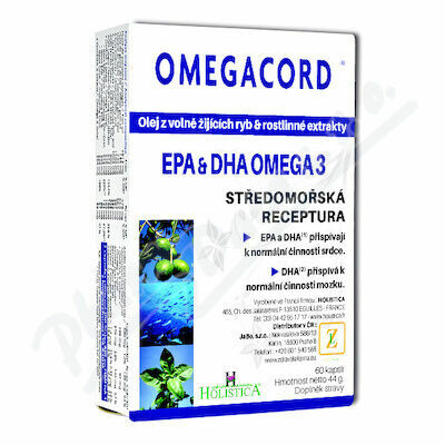 HOLISTICA Omegacord 60 kapslí porovnat ceny