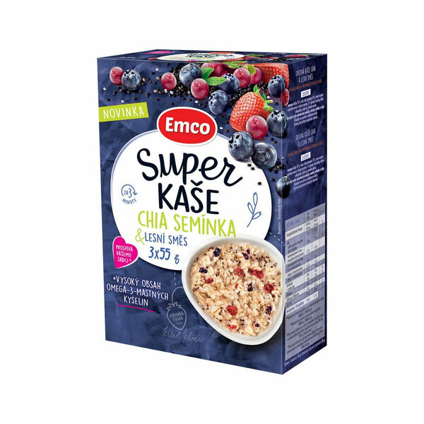 EMCO Super kaše Chia semínka & lesní směs 3x55 g porovnat ceny