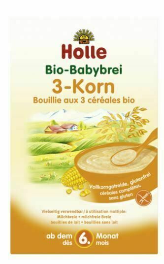 Holle bio 3 - druhy zrna kaše porovnat ceny