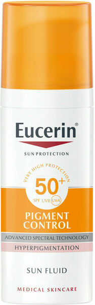 EUCERIN Sun Emulze na opalování na obličej SPF 50+ 50ml porovnat ceny