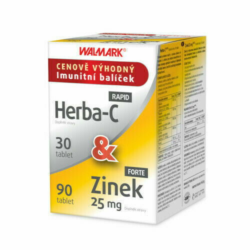Walmark Herba-C tbl.30&Zinek 25mg tbl.90 Promo2020 porovnat ceny