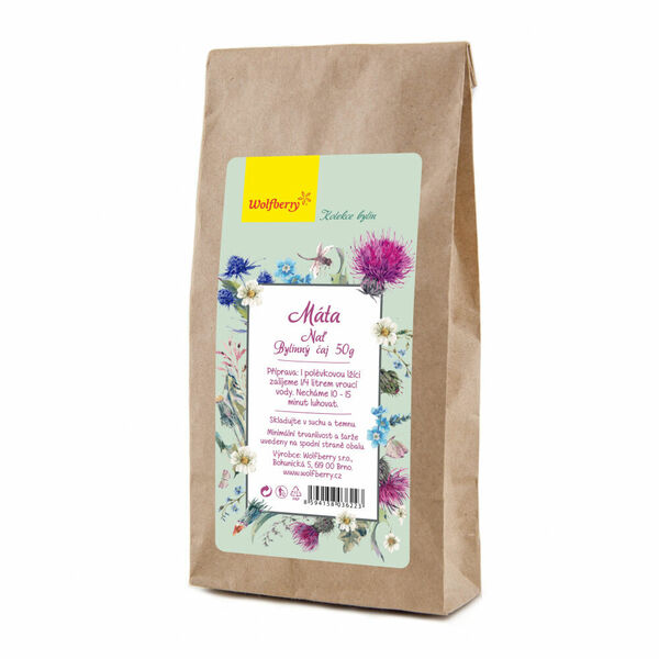 WOLFBERRY Máta bylinný čaj 50 g porovnat ceny