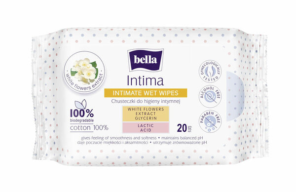 Bella Intima intimní vlhčené ubrousky 20 ks porovnat ceny