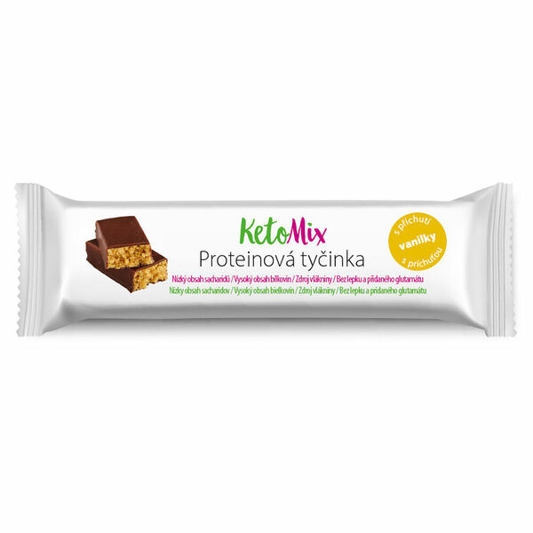 KETOMIX Proteinové tyčinky s příchutí vanilky 16 ks porovnat ceny