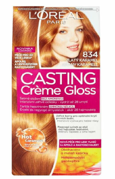 ĽOréal Paris Casting Crème Gloss 834 Zlatý karamel porovnat ceny