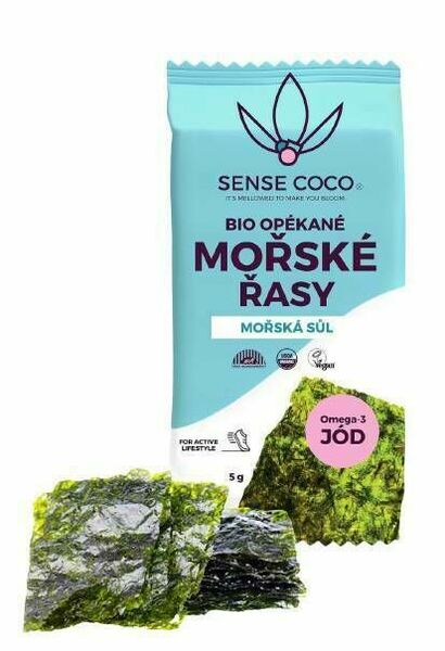 Sense Coco Bio opékané mořské řasy s mořskou solí 5g porovnat ceny