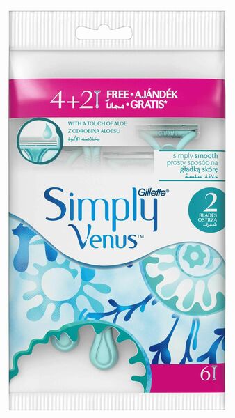 Gillette Venus  Gillette Simply Venus2 pohotová holítka 4+2 porovnat ceny