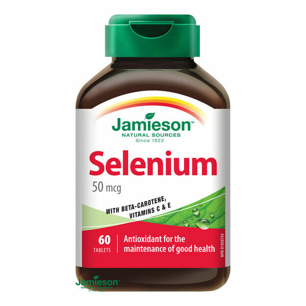 Jamieson Selen 50µg s betakarotenem a vitamíny C a E 60 tablet porovnat ceny