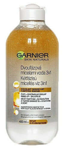 Garnier dvoufázová micelární voda s olejem pro odstranění voděodolného make-upu 400ml porovnat ceny