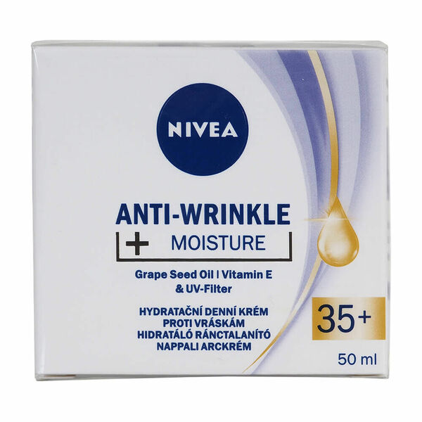 NIVEA Anti-Wrinkle + Moisture Denní hydratační krém proti vráskám 50 ml porovnat ceny
