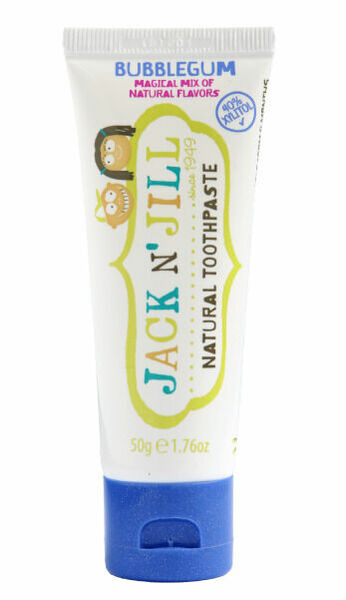 Jack n' Jill Dětská zubní pasta - žvýkačka BIO (50 g) - bez fluoru, s bio extraktem z měsíčku porovnat ceny