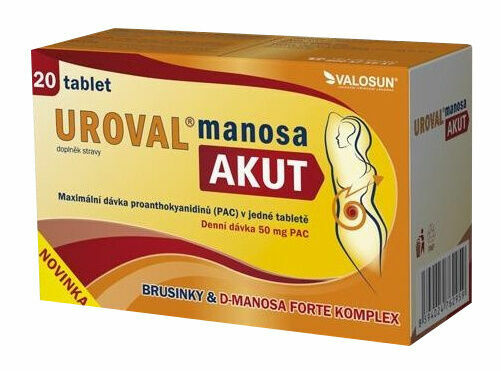 Walmark Uroval Manosa AKUT 20 tablet porovnat ceny