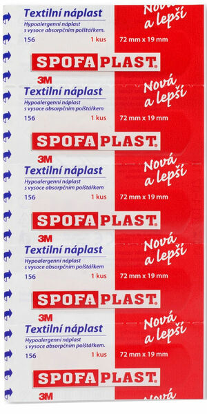 3M Spofaplast Náplast kusová text.156 72x19mm 5ks porovnat ceny