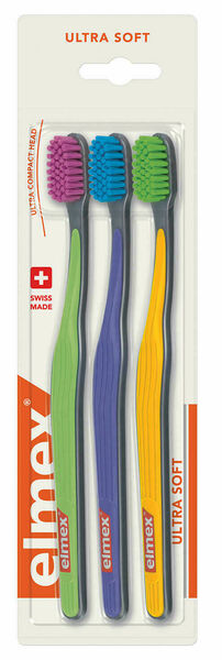 Elmex zubní kartáček ultra soft tripack 3ks porovnat ceny