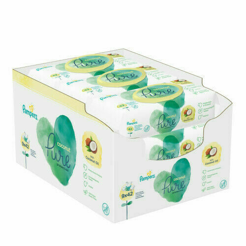 Pampers ubrousky Pure Coconut 9x42ks porovnat ceny