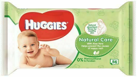 Huggies Natural Care vlhčené ubrousky 56 ks porovnat ceny