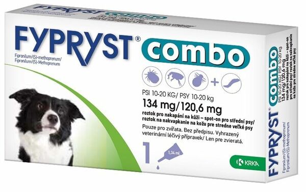 FYPRYST combo 1x1.34ml spot-on pro psy 10-20kg porovnat ceny