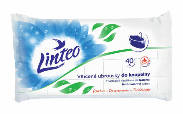 LINTEO Vlhčené ubrousky do koupelny 40ks porovnat ceny