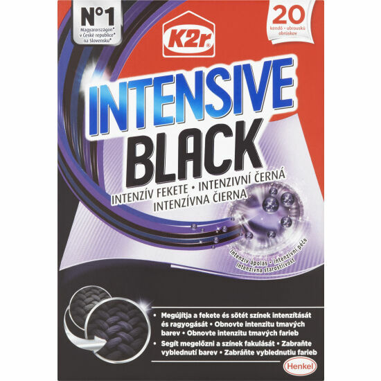 K2r Intensive Black prací ubrousky 20ks porovnat ceny