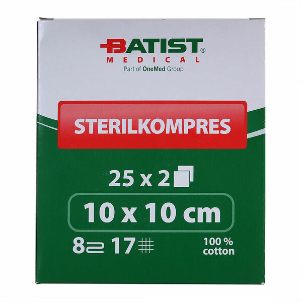 BATIST Sterilkompres Gáza sterilní 10x10 cm 25 kusů porovnat ceny