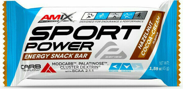 AMIX, Sport Power Energy Snack Bar, Lískooříškový kakaový krém, 45g porovnat ceny