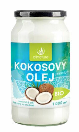 Allnature BIO Kokosový olej Premium 1000ml porovnat ceny