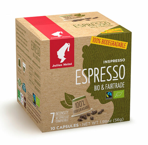 Julius Meinl  Kompostovatelné kapsle Inspresso Bio & Fairtrade porovnat ceny