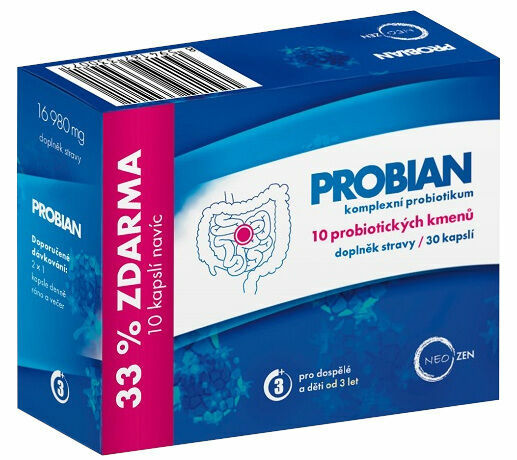 NeoZen Probian obnovení střevní mikroflóry 30 kapslí porovnat ceny